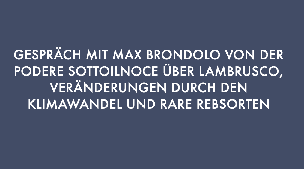 Interview mit Max Brondolo/Podere Sottoilnoce
